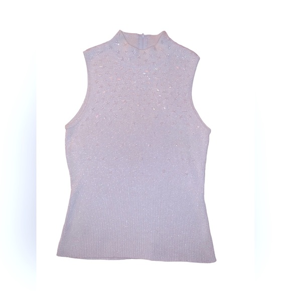 Cache snowflake sparkle Metallic Top - Picture 2 of 9